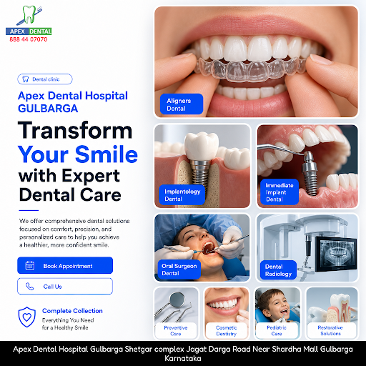 Experience comprehensive dental care at Apex Dental Hospital GULBARGA, specializing in aligners,… post image
