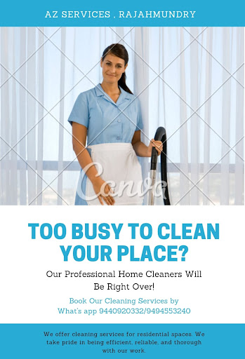 “AZ Services, Rajahmundry — Your trusted home cleaning partner!