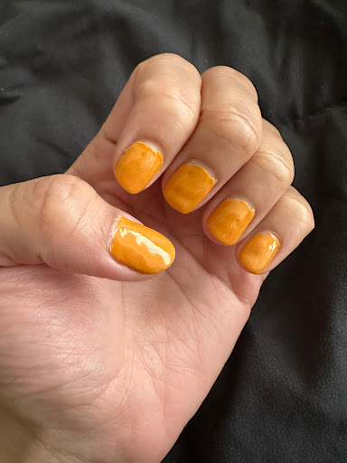 Orange Unisex Nails - Thumbnail