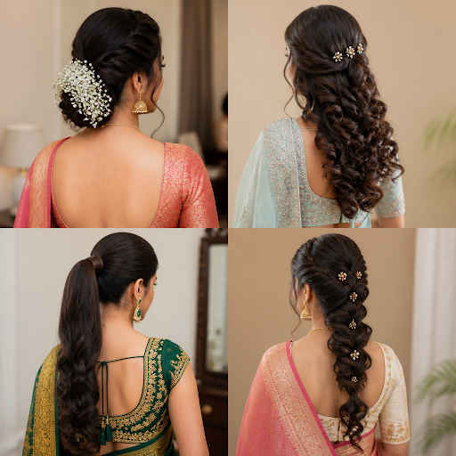 Draping a saree beautifully is only half the look – the right hairstyle completes your traditiona… post image