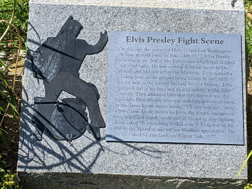 Elvis Madison Karate Fight Memorial Plaque