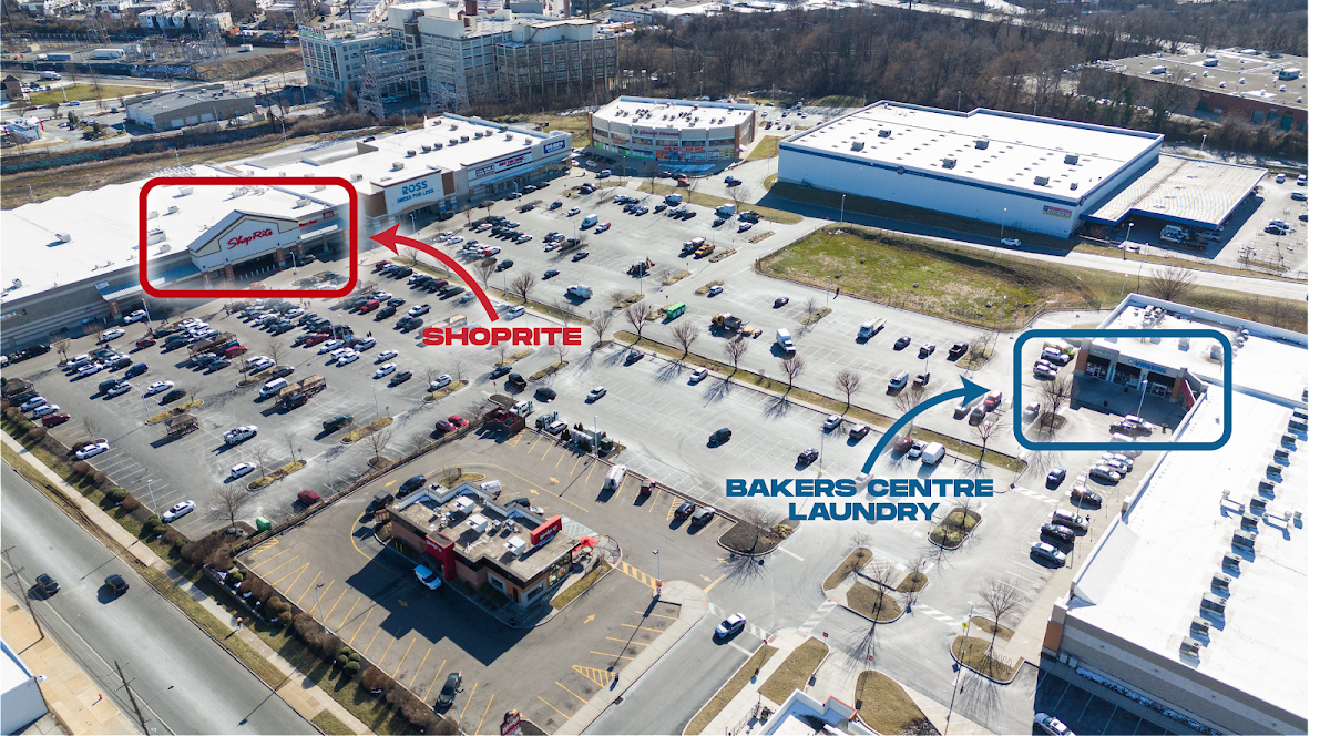 Self-service laundry at Bakers Centre Laundry, Philadelphia, PA