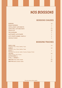 Menu Restaurant La Plage Page 8