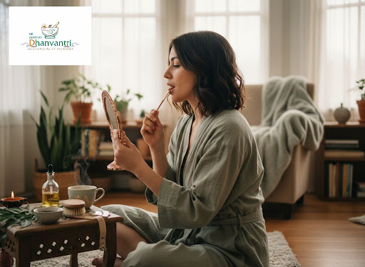 Discover how simple, daily Ayurvedic self-care rituals can help you feel lighter, calmer, and mor… post image
