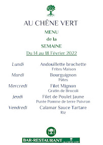 Menu AU CHÊNE VERT Page 11