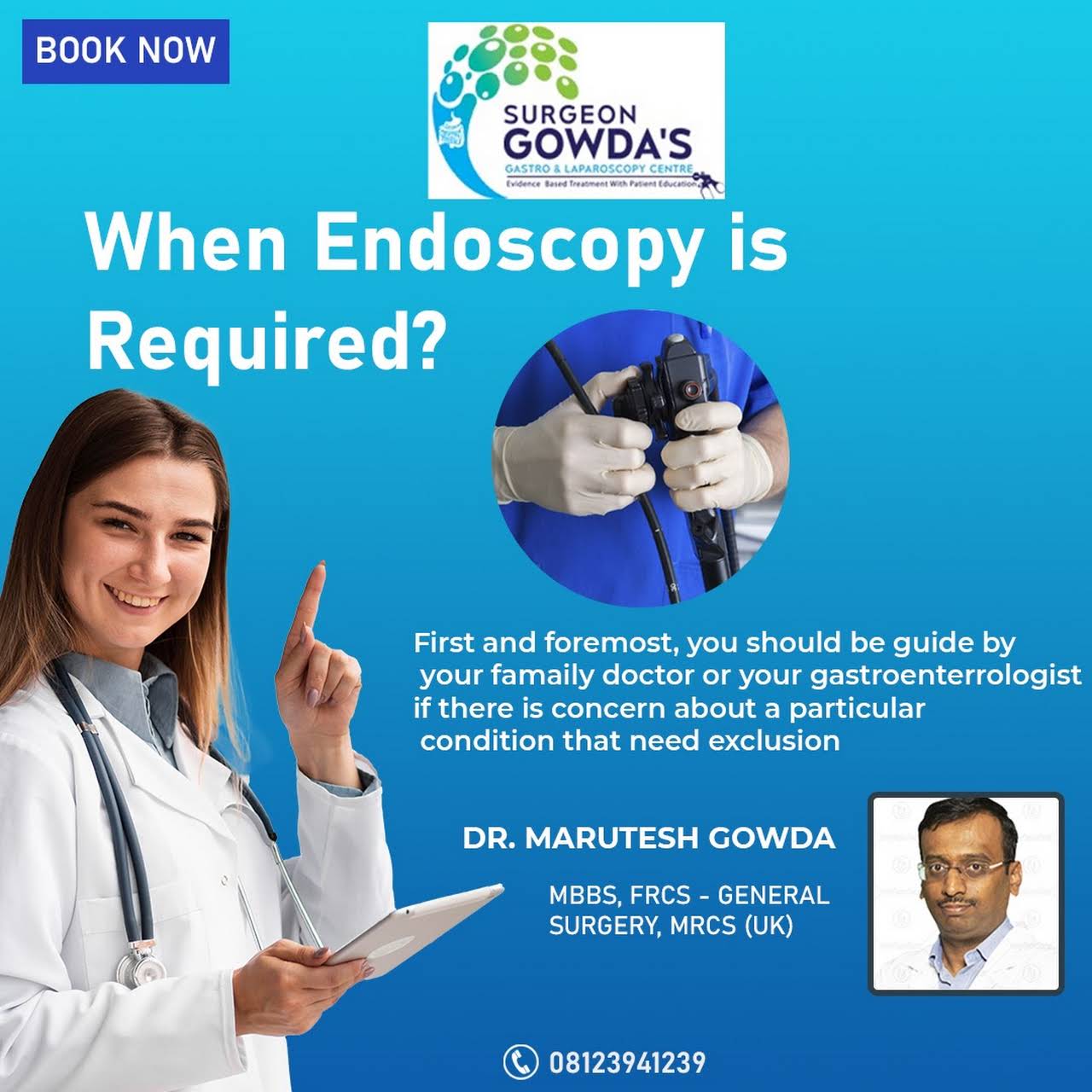 Surgeon Gowda Gastro & Laparoscopy Centre Gastroenterologist in Dr
