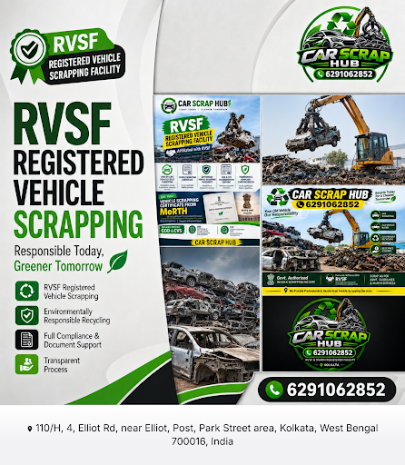 Car Scrap Hub is your trusted scrapyard in Kolkata specializing in RVSF registered vehicle scrapp… post image
