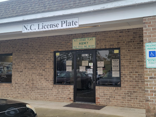 NC Motor Vehicle License Plate