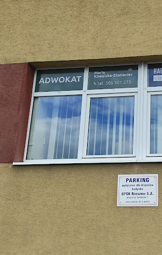 Numer telefony do Kancelaria Adwokacka Maria Kowalska-Złamaniec - Adwokat Rzeszów