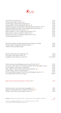 Menu Restaurant Renée Page 3