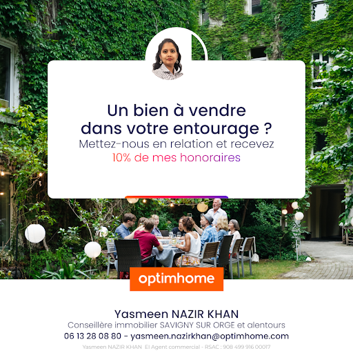 Conseillère en Immobilier Optimhome Yasmeen NAZIR KHAN à Savigny sur Orge - Thumbnail