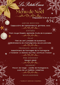 Menu La Petite Cave Page 1