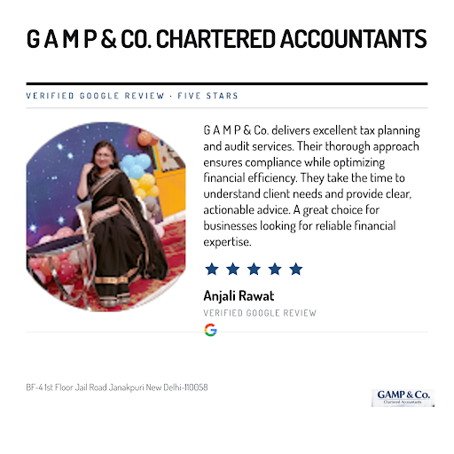 Anjali Rawat raves about her exceptional experience with G A M P & Co. Chartered Accountants, a t… post image