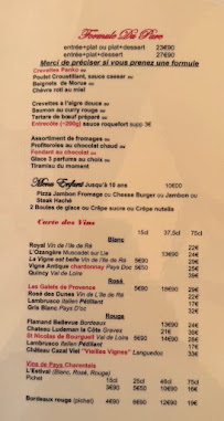 Menu Brasserie Du Parc Page 1