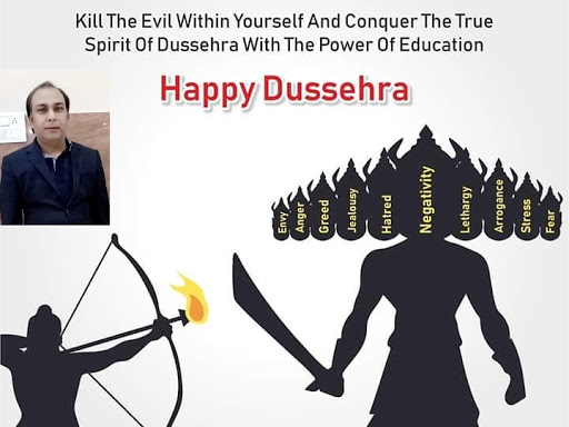 Kill The Evil 👹 Within Yourself and Conquer the True Spirit ✨ of Dussehra with The Power of Educ… post image