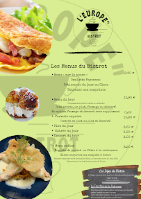 Menu Bistrot de Pays L'Europe à Bricon (Haute-Marne) Page 1