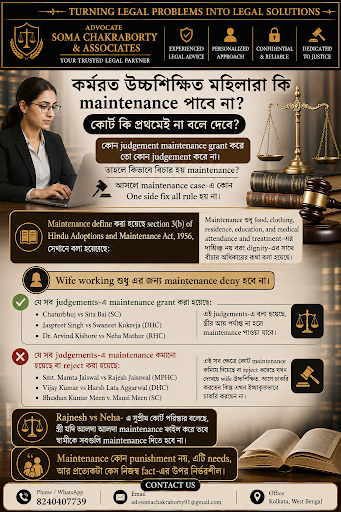 Can a Working or Highly Educated Wife Claim Maintenance?