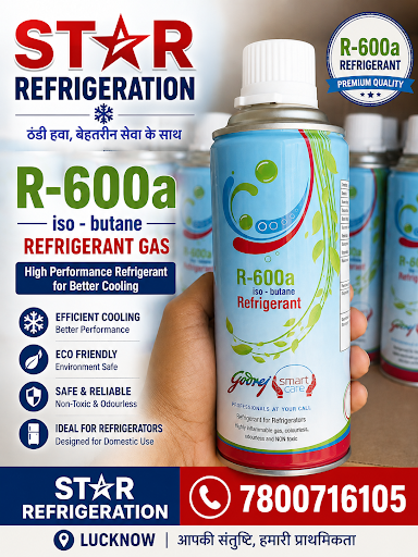 R-600a Iso-Butane Refrigerant Gas available at Star Refrigeration, Lucknow. We provide refrigerat… post image