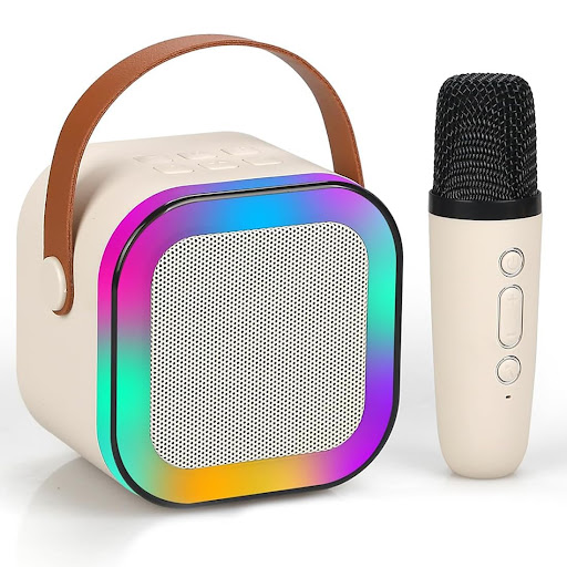 Wireless Mini Portable Bluetooth Speaker with Microphone, K12 Karaoke Singing Mic for Kids. Karao… post image