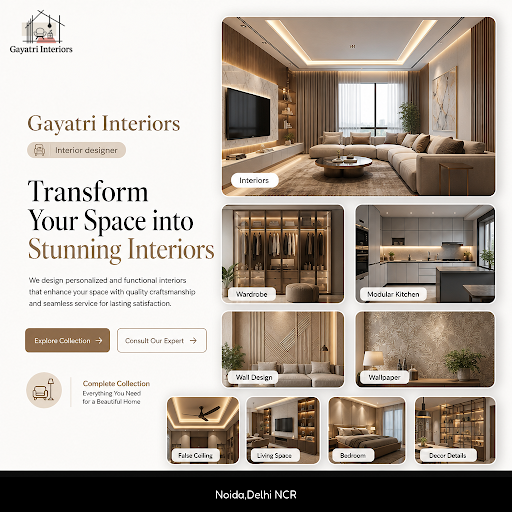 Gayatri Interiors offers expert home interiors near me, specializing in wardrobes, modular kitche… post image