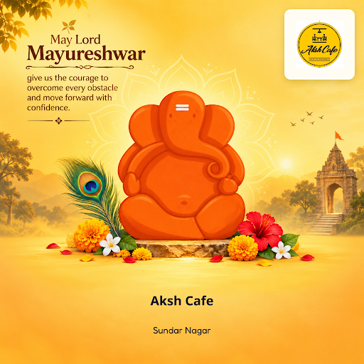 Celebrate Ganpati 2026 at Aksh Cafe, where Lord Mayureshwar inspires sacred flavors. Enjoy the be… post image