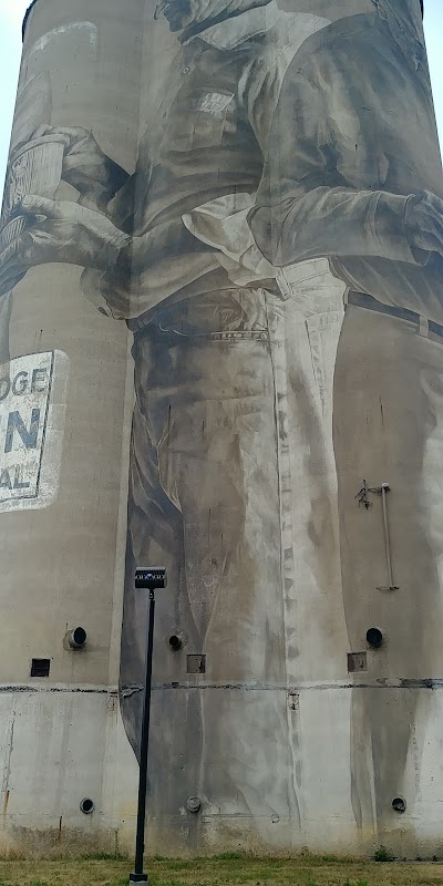 Guido van Helten Silo Mural