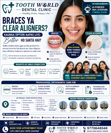 🦷 Braces Ya Clear Aligners? Kaunsa Option Aapke Liye Better Ho Sakta Hai?