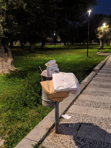 Need for pizza. Urban installation.