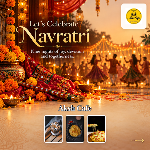 Celebrate Navratri 2026 with us at Aksh Cafe, your favorite coffee shops near me, where warm beve… post image