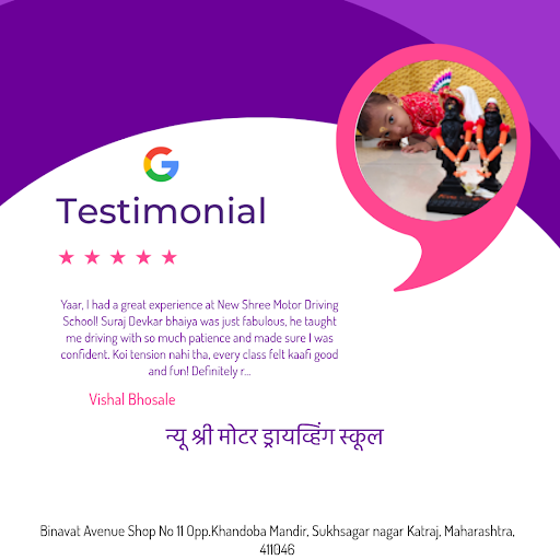 Vishal Bhosale's exceptional experience at न्यू श्री मोटर ड्रायव्हिंग स्कूल in Sukhsagar nagar Ka… post image