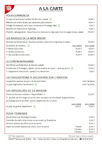 Menu Hôtel Restaurant Bellier - Vercors Page 3
