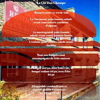 Menu La Clé des Champs Page 13