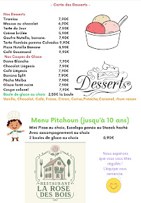 Menu La rose des bois Page 4