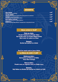 Menu Vallée du Kashmir Page 4