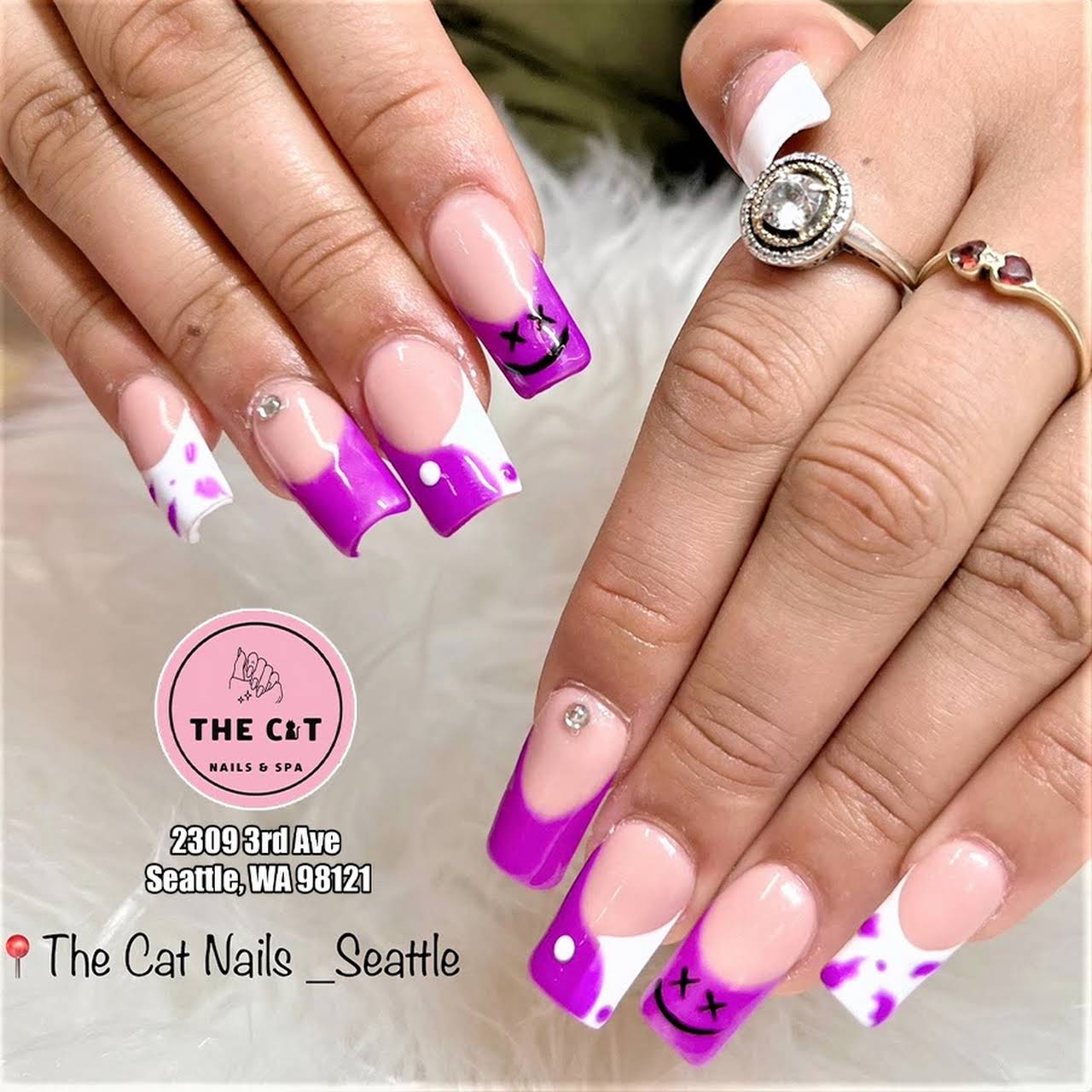 Creatively never stops at The Cat Nails Spa in Seattle, CA 98121