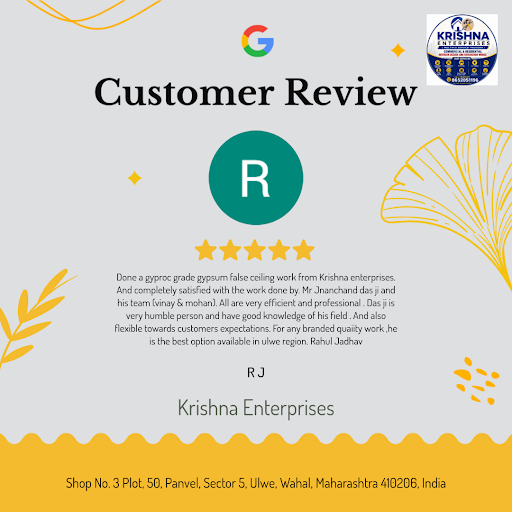 R J, a delighted customer from Navi Mumbai, raves about Krishna Enterprises' exceptional interior… post image