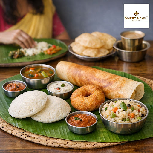 Start your day the right way with a wholesome, traditional South Indian breakfast at Sweet Magic… post image