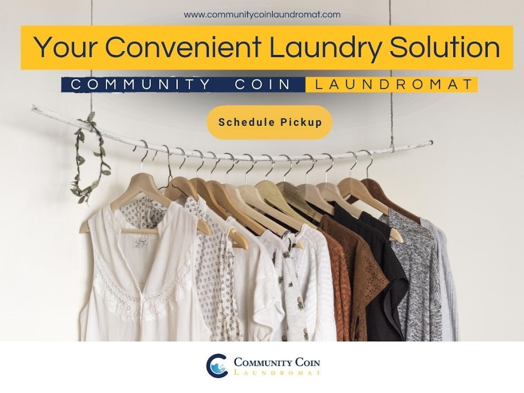 Community Coin Laundromat storefront and entrance in Indianapolis