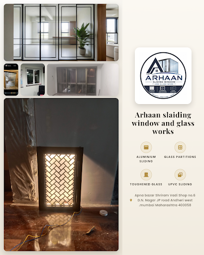Arhaan Sliding Window and Glass Works specializes in quality glass work andheri west, offering du…