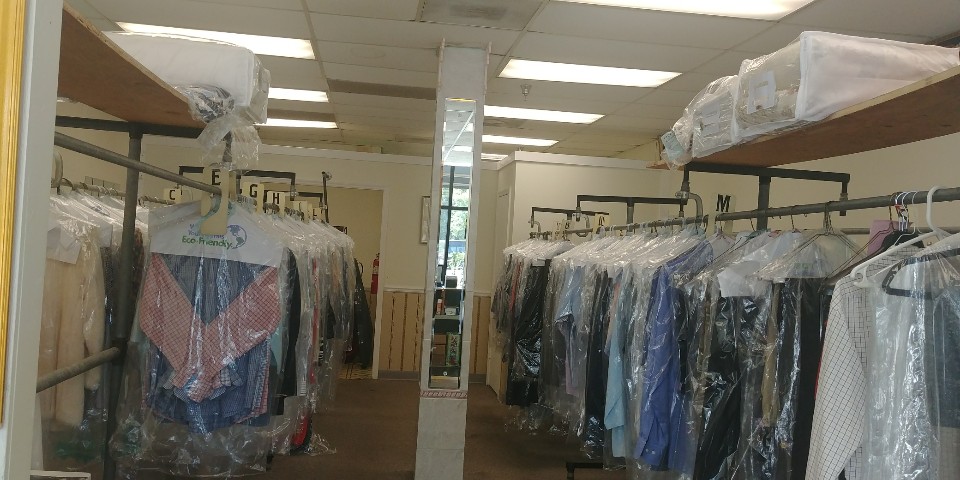 Clean laundry equipment at Pro Cleaners in Raleigh, NC