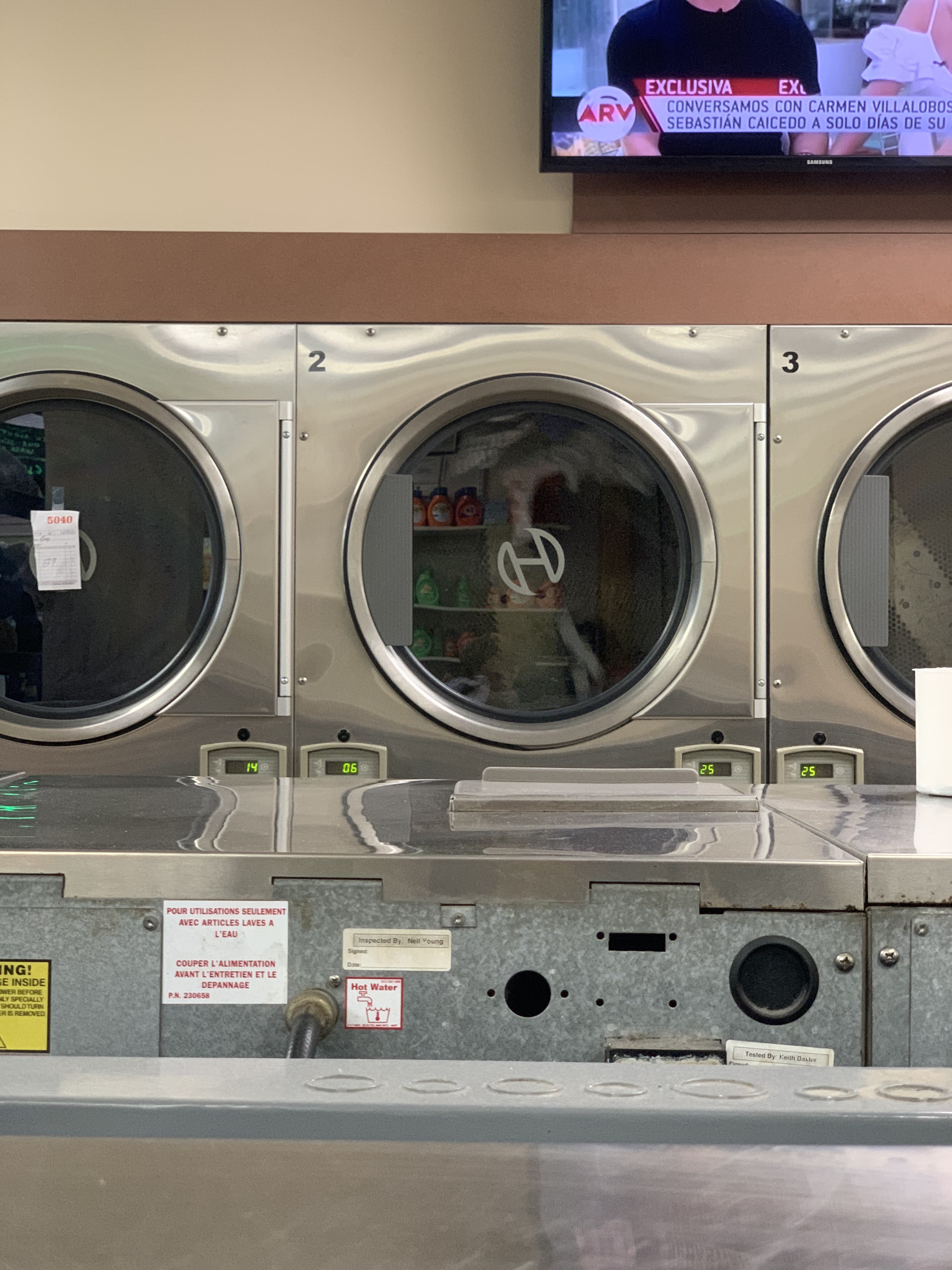 Self-service laundry at Central Laundromat, Valley Stream, NY