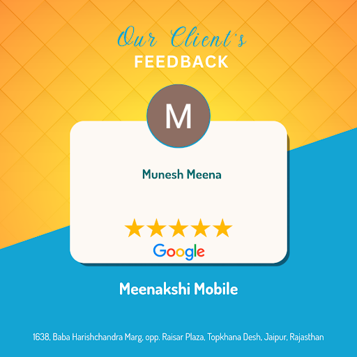 Munesh from Jaipur had an exceptional experience at Meenakshi Mobile, a premier Oppo store near m… post image