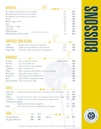 Menu Le Café du Port Page 3