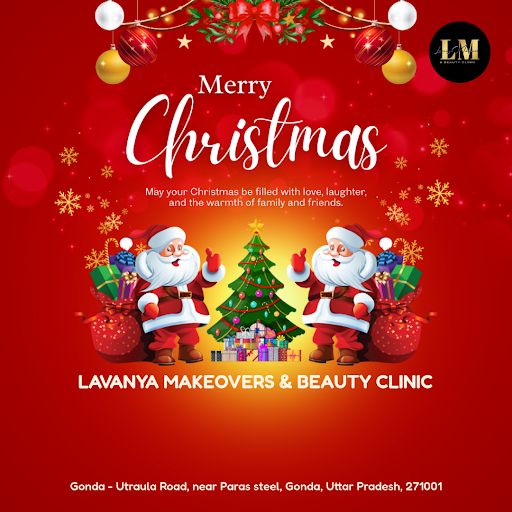 "Warmest wishes this Merry Christmas from Lavanya Makeovers & Beauty Clinic in Gonda! Get ready t… post image