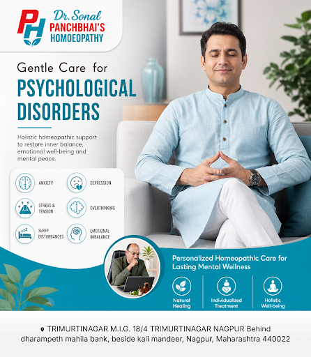 Dr. Sonal Panchbhai's Homeopathy clinic in Nagpur offers effective homeopathic medicine for Psych… post image