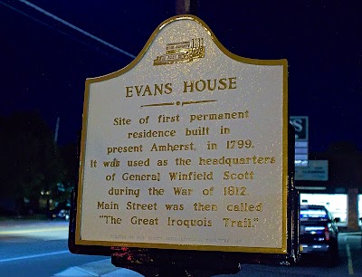 Evans House Historical Site and Plaque