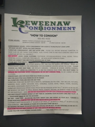 Photos of Keweenaw Consignment