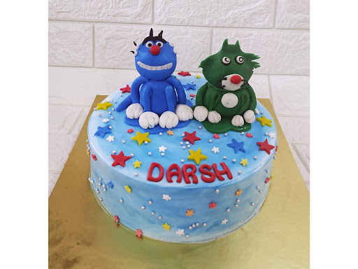 Oggy and Cockroaches themecake post image