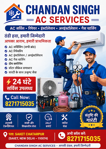 Best AC service saket chatarpur madin gadhi fridam fiter saket parivartan complex paryavaran comp… post image