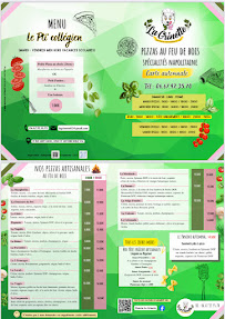 Menu La Grinette, Saveurs Italiennes & Co Page 1